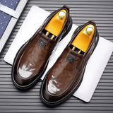 Luxury Men's Loafers Casual Shoes Breathable Leather Men's Flats Retro Driving Leisure Office Loafers MartLion   
