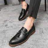 Fashion Slip Men's Dress Shoes microfiber Leather Formal Mart Lion   