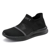 Women's Men's Shoes Non-slip Men's Casual Shoes Summer Sneakers Breathable Tennis Vulcanize MartLion All Black 36 