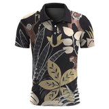 Hawaiian Plants Polo Shirt Men Summer  Print Leaves Flower Short Sleeve Golf Polo Shirts Street Tops T Shirt MartLion Polo-ZXA31712 4XL 