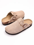 Women Classic Platform Clogs Slippers Girls Suede Clogs Slippers Thick Soles Cork MartLion   