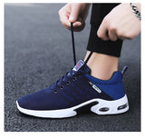 Running Shoes Men's Lightweight Designer Mesh Sneakers Lace-Up Outdoor Sports Tennis Mart Lion   