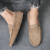 Trend Suede Men's Casual Shoes Breathable Comfort Slip-on Driving Lazy Luxury Loafers Moccasins MartLion   