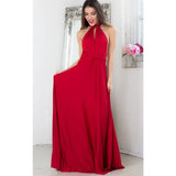 Dresses Women Girl Summer Female Red Long Dresses  Multi Rope Bandage Party MartLion   