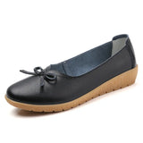 Women Shoes Loafers Moccasins Summer Genuine Leather Flats Slip On Loafers Flats Tassel MartLion Black 39 length 24.5cm 