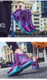 Men's Basketball Shoes Purple Basketball Sneakers Men Women Training Sport Boots Kids Adult Athletic Shoe MartLion
