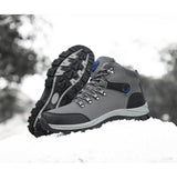 Men's Boots Waterproof Leather Sneakers Super Warm Military Outdoor Hiking Winter Work Shoes Mart Lion   