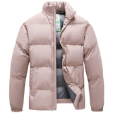 Winter Men Thickened Parkas Jacket Men Warm Windproof Jackets Parkas Men Casual Outwear Jackets Parkas Coats Male MartLion Pink 4XL 90-100KG 