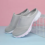 Summer men's Baotou mesh shoes breathable half drag no heel lazy slippers MartLion   