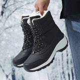 Boots Women Winter Outdoor Warm Snow Boots Chunky Platform Waterproof  Warm Shoes Woman l MartLion   