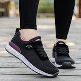 Women Walking Shoes Men's Autumn Casual Sneakers Couples Flats Lace-Up Hiking Zapatillas Mujer MartLion   