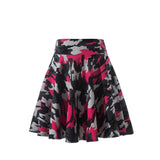 Flared Skirts Women's Basic Shorts Skirt Black Casual Mini Skater Medium Pleated Fluffy Skirt MartLion Red Color L 