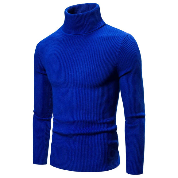  Autumn and Winter Men's Turtleneck Sweater Korean Version Casual All-match Knitted Bottoming Shirt MartLion - Mart Lion
