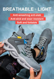 Lightweight Safety Shoes Men's Breathable Work Safety Boots with Steel Toe Work Anti-stab Anti-smash Sneaker MartLion   