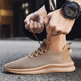 Summer Breathable Sports Shoes Luxury Men's Casual Walking Lightweight Lace-Up Running MartLion   