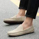 Suede Leather Men's Loafers Luxury Casual Shoes Boots Handmade Slipon Driving  Moccasins Zapatos Mart Lion   