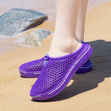 Luxury Women's Slippers Summer Men's Sandals Clogs Adult Slip-On Beach EVA Injection Shoes Mart Lion Purple 36 