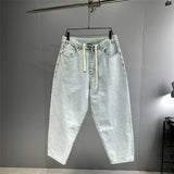 Streetwear Light Blue Baggy Jeans Man Pants Vintage Denim Trousers MartLion   