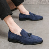 Suede Leather Men's Loafers Shoes Soft Dress Slip On Casual Moccasins Soft Formal Leisure Social Mart Lion   