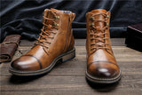 Men's Boots Comfortable  Spring Leather Boots MartLion   