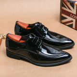 British Style Dress Shoes Men's Formal Antumn Split Leather Oxfords For Career Mart Lion   