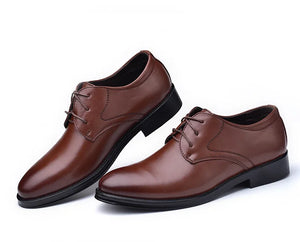 Men Leather Shoes Dress Shoes All-Match Casual Shoes MartLion   