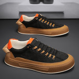 Men's Casual Sneakers Vulcanized Flat Shoes Designed Skateboarding Tennis Slip-on Walking Sports Mart Lion   