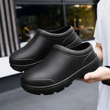 Men Women Chef Shoes Non-slip Waterproof Oil-proof Shoes Workers shoes Outdoor Safety shoes MartLion   