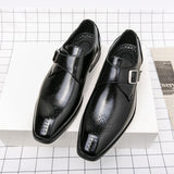 British Men's Dress Shoes Elegant Split Leather Formal Social Oxfords Mart Lion   