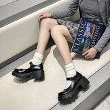Lolita Shoes Women Women Vintage Girls Students Uniform High Heel Platform Cosplay MartLion   