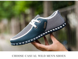 Men's Leather Shoes Casual Loafers Breathable Light Weight White Sneakers Driving Footwear Round Toe Mart Lion   