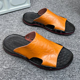 Men's Slides Slippers Summer Outside Men Sandals Breathable Classics Beach Slipper Flip Flop Anti-slip Casual Mens Shoes MartLion