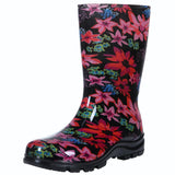 Summer Women's Rain Boots Waterproof Outdoor Work Anti-Slip Home Soft Rubber Shoes MartLion Blooming Fuchsia 39 CHINA