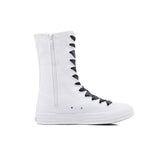 Casual Elevated Canvas Shoes with Inner Zipper Mid Sleeve Women's Women Sneakers MartLion   