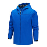 Jacket Men Windproof  Military Windbreaker Hooded Casual Coat Male Clothing Windproof Hiking Outwear MartLion Blue 4XL 