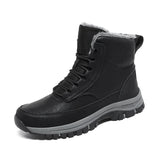 Super Warm Winter Boots With Fur Outdoor Snow Men Boots Snow Antiskid Waterproof Boots Men Shoes MartLion   