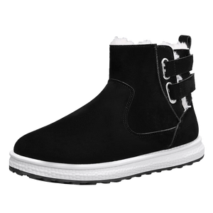 Padded Vulcanized Shoes Anti-slip Warm Snow Boots Casual Trendy Men's Faux Boots MartLion black 39 