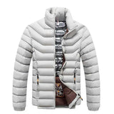 Winter Men Plush Thick Warm Parka Men Windproof Lightweight Jacket Men Casual Solid Jacket Coat Male MartLion   