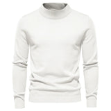 Winter Thick Men's Sweaters Casual Turtle Neck Solid Color Warm Slim Turtleneck Sweaters Pullover MartLion