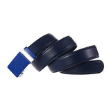 Red Belt Men's Automatic Buckle Khaki Blue White Waistband 100cm-125cm Available MartLion   