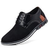 Handmade Leather Men's Casual Shoes Flat Walking Outdoor Dress Footwear Loafers Sneakers Mart Lion Black 6.5 