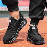 Air Cushion Safety Shoes for Men Anti Smashing Anti Piercing Anti Slip Work Shoes Summer Workwear Shock-absorbing Sneakers MartLion