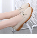 Women's Flat Shoes Genuine Leather Slip On Casual Flat Loafers Soft Nurse Ballerina MartLion   