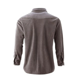 Single Breasted Casual Mode Corduroy Shirts Slim Shirt Her MartLion   