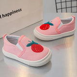 Children Casual Shoes Girls Canvas Shoes Boys Slip-on Baby Cute Cartoon Print Sneakers MartLion   