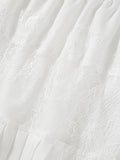 Summer Mid-Rise Lace Patchwork Mini Skirts Women's Pleated A-Line Casual Short Skirts MartLion   