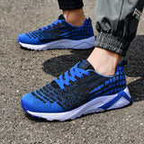 Light Running Shoes Men's Sports Sneakers Breathable Weave Outdoor Tennis Mart Lion - Mart Lion