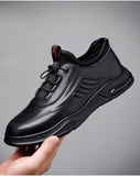 Men's Genuine Leather Casual Shoes Trend Leisure Sport Style Flats Youth Street Cow Leather Sneakers Mart Lion   