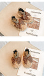 Children Bowknot Sock Boots Girls Casual Shoes Baby Fuzzy Kids Winter Warm Cotton-padded Mart Lion   