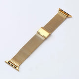 Wrist Strap For Apple Watch Band 45mm 44mm 42mm Metal Correa 38mm 40mm 42mm Stainless Steel Bracelet Iwatch Serie 7 6 SE 5 4 3 MartLion gold 42mm 44mm 45mm 